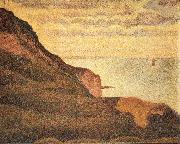 Port-en-Bessin,Les Grues et la Percee Georges Seurat